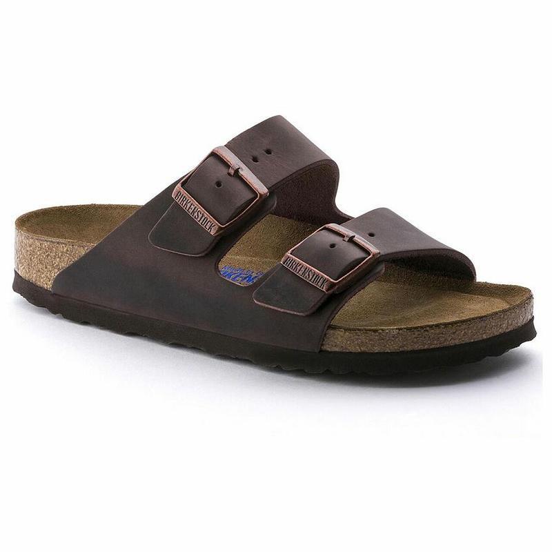 Birkenstock Soft Footbed Oiled Læder Arizona Herre Kaffe | DK 256JPQ